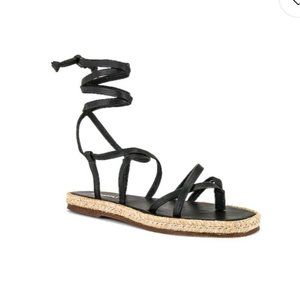 KAANAS Kluang Espadrille Sandal in Black